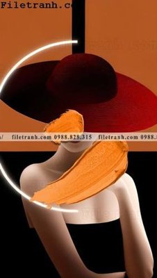 Ảnh mô tả file gốc in mica buc tranh truu tuong ve phu nu co gai hien dai 106