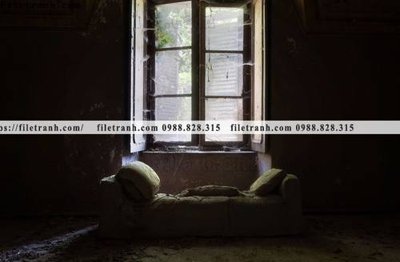 File gốc buc tranh ve nhung ngoi nha do nat o My 100 (in lụa) trang trí tường