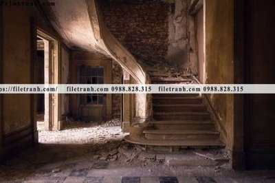 File in mica buc tranh ve nhung ngoi nha do nat o My 191 (bản gốc) sắc sảo