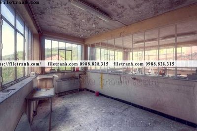 Ảnh gốc buc tranh ve nhung ngoi nha do nat o My 213 (độ nét cao) in mica