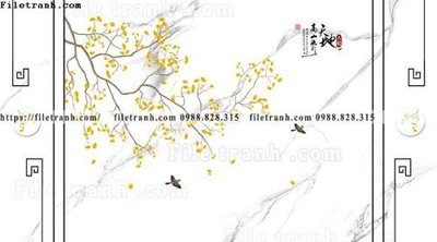 Tải file gốc buc tuong nen hoa va chim phao chi 366 (in bạt) quảng cáo