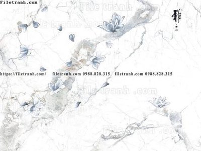 Tải file buc tuong nen hoa va chim phao chi 383 (gốc) làm tranh treo tường