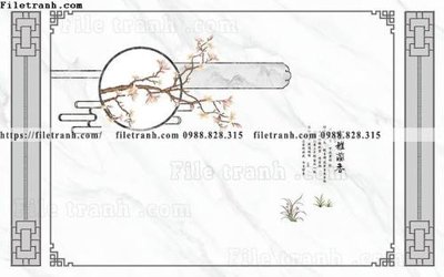 Tải file gốc buc tuong nen hoa va chim phao chi 390 (in bạt) quảng cáo