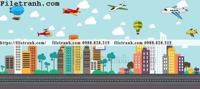 File ảnh buc tuong nen hoat hinh tre em314 (gốc) cho trang trí nội thất