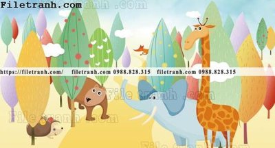 File in mica buc tuong nen hoat hinh tre em587 (ảnh gốc) đẹp