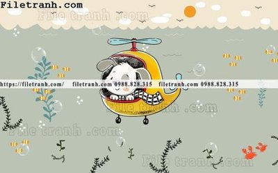 File ảnh buc tuong nen hoat hinh tre em594 (gốc) cho trang trí nhà hàng