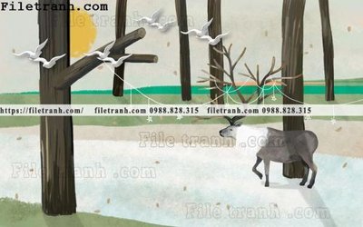 File gốc buc tuong nen hoat hinh tre em650 (phong cách) tối giản