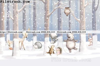 File ảnh buc tuong nen hoat hinh tre em651 (gốc) in decal dán tường