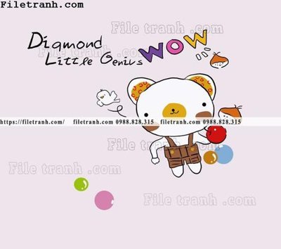 File tranh buc tuong nen hoat hinh tre em652 (ảnh gốc) độc quyền