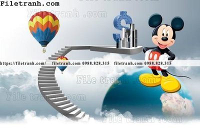 File gốc buc tuong nen hoat hinh tre em689 (in lụa) tranh thuận buồm