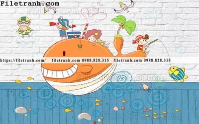 File gốc buc tuong nen hoat hinh tre em770 (chuẩn CMYK) cho nhà in