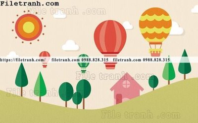 File in mica buc tuong nen hoat hinh tre em799 (ảnh gốc) đẹp