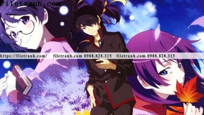 File tranh buc ve nhan vat anime trong game 566 (bản gốc) in lụa 5D