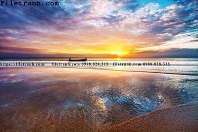 Tải file gốc canh hoang hon tren bien 118 (in tráng gương) siêu đẹpFile tranh gốc canh hoang hon tren bien 118 chất lượng cao