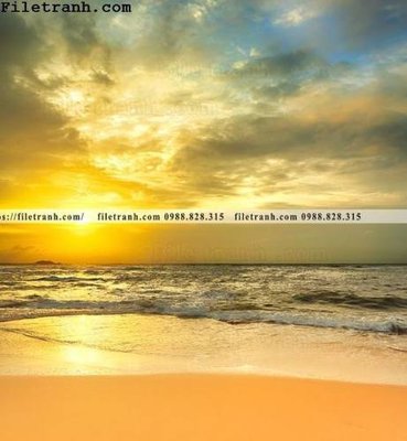 Tải file tranh canh hoang hon tren bien 138 (gốc) tại Filetranh.com