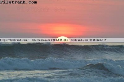 File in trần canh hoang hon tren bien 196 (bản gốc) phong cảnh