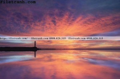 File tranh canh hoang hon tren bien 201 (gốc) chủ đề thành phố