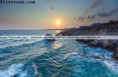 File ảnh canh hoang hon tren bien 206 (gốc) cho trang trí nhà hàng