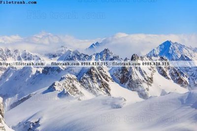 Tải file canh tuyet tren dinh nui 515 (PSD) cho in tranh kính