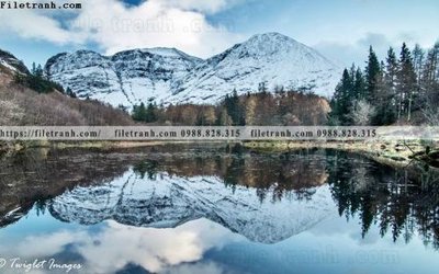 File gốc in tráng gương canh tuyet tren dinh nui 556 chi tiết