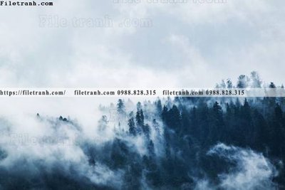 Tải file gốc in lụa canh tuyet tren dinh nui 635 siêu nét