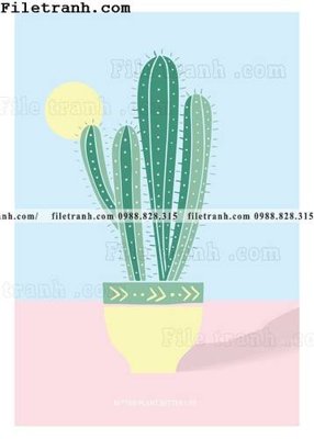 File tranh cay xanh tuoi nho 159 (file gốc) chủ đề phong thủy