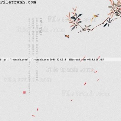 Tải file tranh chim trung quoc thu phap 110 (ảnh gốc) ngay