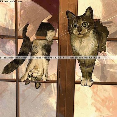 Tải file chu meo ngo nghinh ve tay 525 (ảnh gốc) file AI/EPS