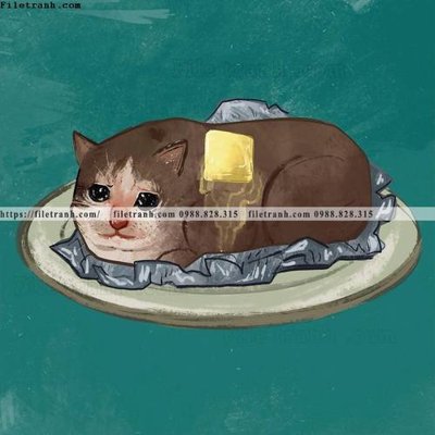 File tranh chu meo ngo nghinh ve tay 534 (gốc) chủ đề trẻ em