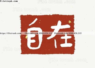 File tranh chu trung thu phap do (29) (gốc) chủ đề thiên nhiên