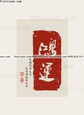 Download file tranh chu trung thu phap do (32) (file gốc PSD)