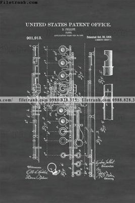 File tranh co cau tao nhac cu 501 (bản gốc) in lụa 3D