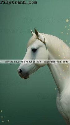 Download file gốc con ngua truu tuong moi 122 (in lụa) tranh 3D