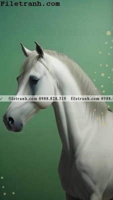 File tranh con ngua truu tuong moi 128 (bản gốc) treo quán cafe