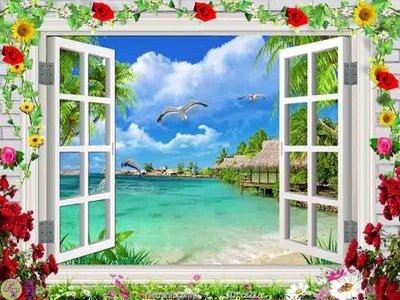 File tranh File gốc cửa sổ 3D CS22 (ảnh gốc) không bị mờ