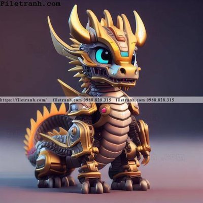 File tranh cung hoang dao tuoi Thin nam 2024 102 (gốc) chủ đề động vật