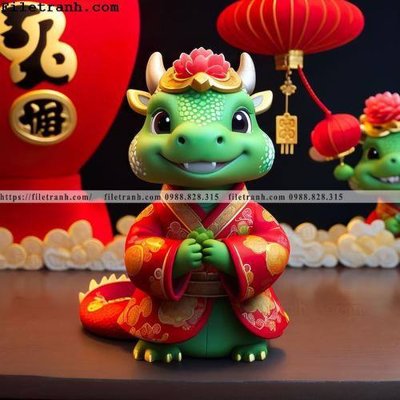 File tranh cung hoang dao tuoi Thin nam 2024 117 (ảnh gốc) in trần nhà