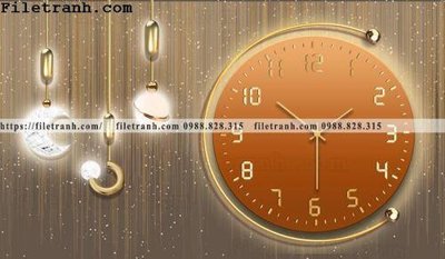 Ảnh gốc dong ho gop nha hang dep 105 (nét căng) in mica