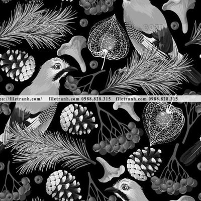 File gốc dong vat va hoa trang nha 301 (ảnh chi tiết) để in lụa