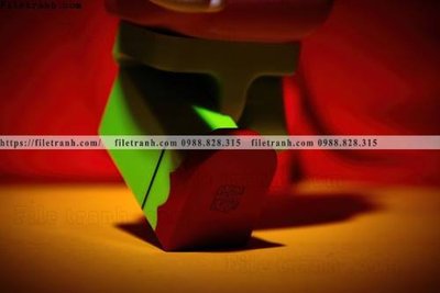 Download file gốc gau KAWS tranh treo 523 (in lụa) cao cấp