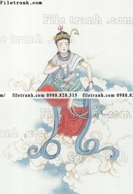 File in mica hinh anh cac quy co trong trang phuc co xua 663 (bản gốc) làm vách ngăn