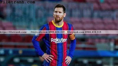 File in trần hinh anh cau thu bong da Messi 152 (bản gốc 3D) sống động