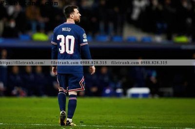 File tranh hinh anh cau thu bong da Messi 217 (file gốc) chuẩn màu in