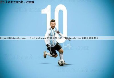 Tải file tranh hinh anh cau thu bong da Messi 222 (gốc) tại Filetranh.com