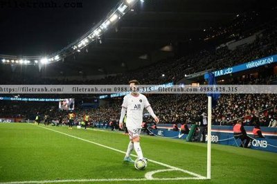 File tranh hinh anh cau thu bong da Messi 243 (gốc) in vải canvas