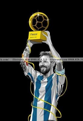 File ảnh gốc hinh anh cau thu bong da Messi 330 (chuyên in mica)