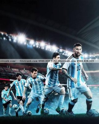 File tranh hinh anh cau thu bong da Messi 371 (gốc) chủ đề thành phố