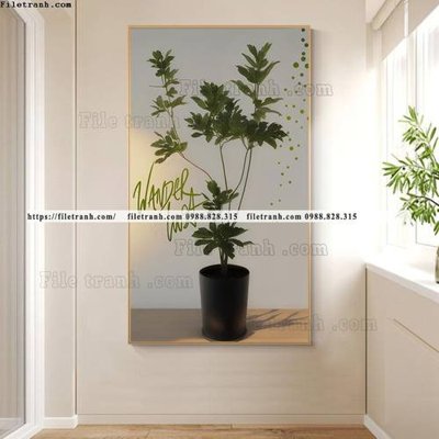 Tải file tranh hinh anh cay xanh phong cach wabi sabi 517 (gốc) tại Filetranh.com