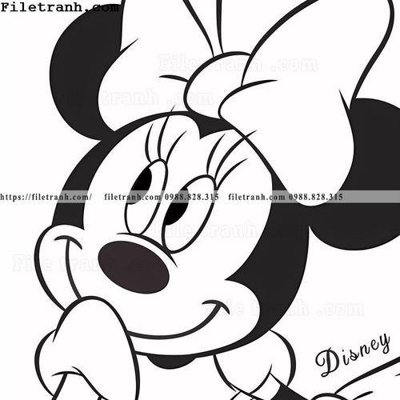File in mica hinh anh chuot Mickey 106 (bản gốc) làm vách ngăn