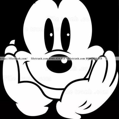 Tải file hinh anh chuot Mickey 118 (gốc) làm file in ấn
